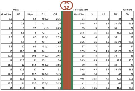 gucci uk shoe size chart